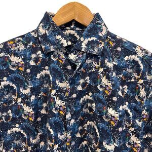 Johnnie-O NEW Men's Sz Small Top Shelf Button Front Floral Keeler S/S Lake Shirt